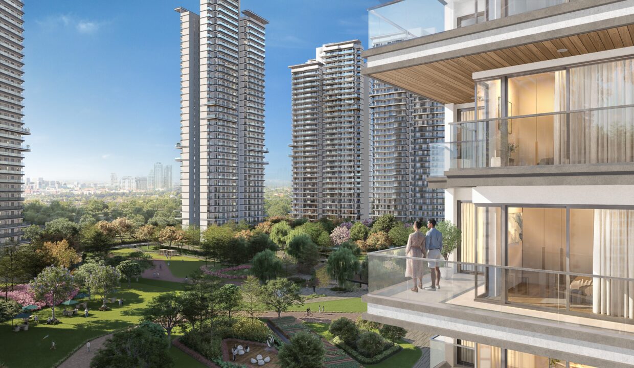 Balcony Shot Overlooking Central Greens